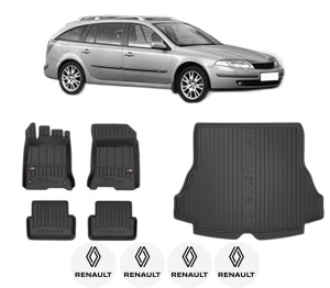 Set Covorase Presuri Auto Si Tavita Portbagaj RENAULT LAGUNA II Grandtour (KG0/1_) din 2001-2007 RENAULT - Img 2