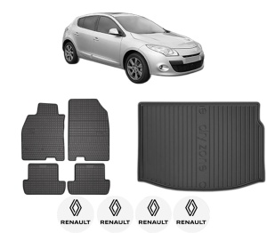Set Covorase Presuri Auto Si Tavita Portbagaj RENAULT MEGANE III Hatchback Van (BZ_) din 2008-2015 RENAULT - Img 2