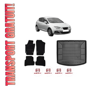 Set Covorase Presuri Auto Si Tavita Portbagaj SEAT IBIZA IV (6J5, 6P1) din 2008-2017 SEAT