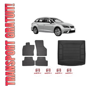Set Covorase Presuri Auto Si Tavita Portbagaj SEAT LEON ST (5F8) din 2012-2020 SEAT