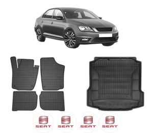 Set Covorase Presuri Auto Si Tavita Portbagaj SEAT TOLEDO IV (KG3) din 2012-2019 SEAT - Img 2