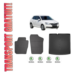 Set Covorase Presuri Auto Si Tavita Portbagaj SKODA FABIA III Praktik (NJ5) din 2014-2022 SKODA