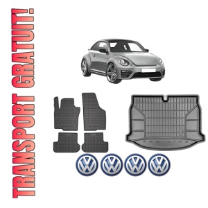 Set Covorase Presuri Auto Si Tavita Portbagaj Volkswagen BEETLE (5C1, 5C2) din 2011-2019 Volkswagen