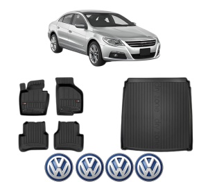 Set Covorase Presuri Auto Si Tavita Portbagaj Volkswagen CC din 2011-2016 Volkswagen - Img 2