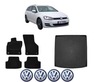 Set Covorase Presuri Auto Si Tavita Portbagaj Volkswagen GOLF VII Variant (BA5, BV5) din 2013-2021 Volkswagen - Img 2