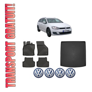 Set Covorase Presuri Auto Si Tavita Portbagaj Volkswagen GOLF VII Variant (BA5, BV5) din 2013-2021 Volkswagen