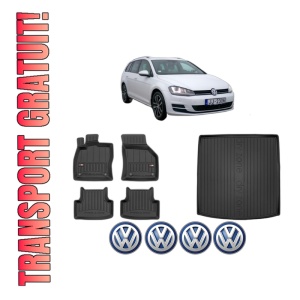 Set Covorase Presuri Auto Si Tavita Portbagaj Volkswagen GOLF VII Variant (BA5, BV5) din 2013-2021 Volkswagen