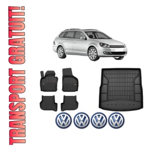 Set Covorase Presuri Auto Si Tavita Portbagaj Volkswagen GOLF VI Variant (AJ5) din 2009-2013 Volkswagen