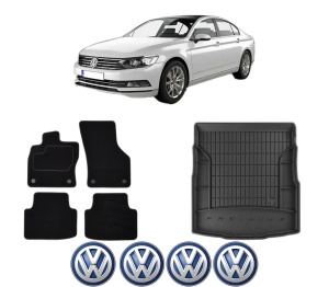 Set Covorase Presuri Auto Si Tavita Portbagaj Volkswagen PASSAT B8 (3G2, CB2) din 2014-2024 Volkswagen - Img 2