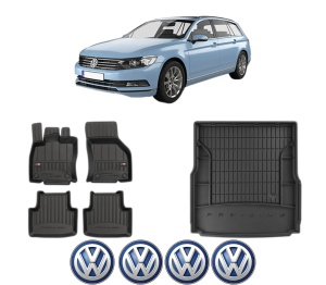 Set Covorase Presuri Auto Si Tavita Portbagaj Volkswagen PASSAT B8 Variant (3G5, CB5) din 2014-2024 Volkswagen - Img 2