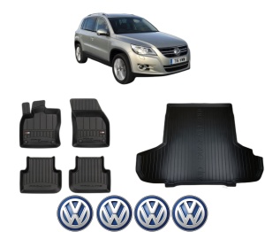 Set Covorase Presuri Auto Si Tavita Portbagaj Volkswagen TIGUAN VAN (5N_) din 2007-2018 Volkswagen - Img 2