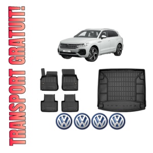 Set Covorase Presuri Auto Si Tavita Portbagaj Volkswagen TOUAREG (CR7, RC8) din 2017-2023 Volkswagen