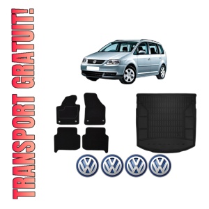 Set Covorase Presuri Auto Si Tavita Portbagaj Volkswagen TOURAN (1T1, 1T2) din 2003-2010 Volkswagen