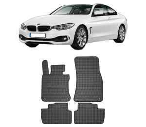 Set covorase presuri BMW Seria 4 Coupe (F32, F82) din 2013-2020, auto, din cauciuc thermoplastic, BMW Seria - Img 2