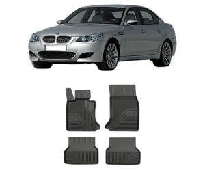 Set covorase presuri BMW Seria 5 (E60) din 2001-2010, auto, din cauciuc thermoplastic, BMW Seria - Img 2