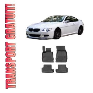 Set covorase presuri BMW Seria 6 Convertible (E64) din 2004-2010, auto, din cauciuc thermoplastic, BMW Seria