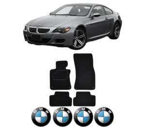Set Covorase Presuri BMW Seria 6 (E63) din 2003-2010, Auto, Material Textil Mocheta, BMW - Img 2