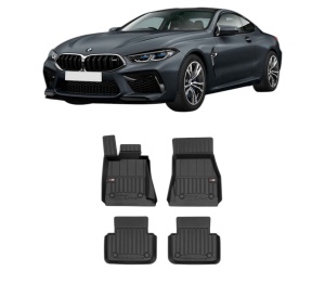 Set covorase presuri BMW Seria 8 Gran Coupe (G16, F93) din 2019-2020, auto, din cauciuc thermoplastic, BMW Seria - Img 2