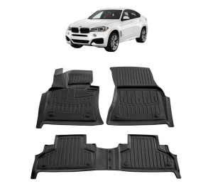 Set covorase presuri BMW Seria X6 F16 din 2014-2019, auto, din cauciuc thermoplastic - Img 2