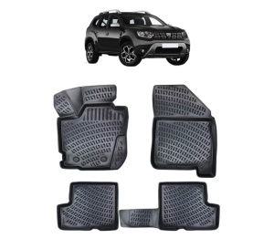 Set covorase presuri DACIA DUSTER 4X4 HM din 2018-2022, auto, din cauciuc thermoplastic - Img 2