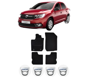 Set Covorase Presuri DACIA LOGAN II din 2012-2017, Auto, Material Textil Mocheta, DACIA - Img 2