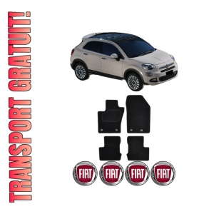 Set Covorase Presuri FIAT 500X (334_) din 2014-2020, Auto, Material Textil Mocheta, FIAT - Img 1