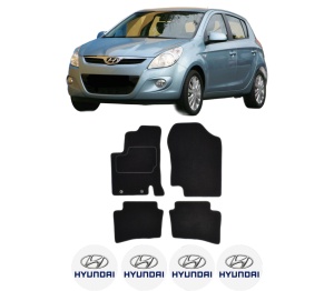 Set Covorase Presuri HYUNDAI i20 I (PB, PBT) din 2008-2015, Auto, Material Textil Mocheta, HYUNDAI - Img 2