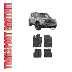 Set covorase presuri JEEP RENEGADE din 2014-2022, auto, din cauciuc thermoplastic, JEEP