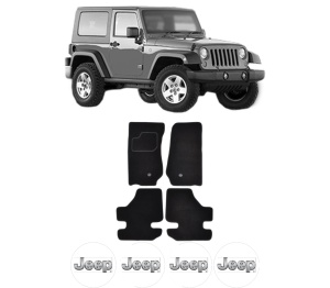 Set Covorase Presuri JEEP WRANGLER III (JK) din 2006-2007, Auto, Material Textil Mocheta, JEEP - Img 2