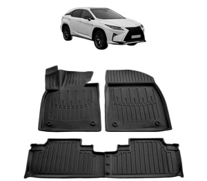 Set covorase presuri LEXUS RX din 2015-2022, auto, din cauciuc thermoplastic - Img 2