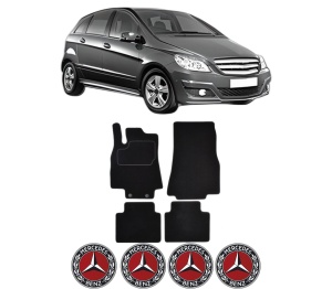 Set Covorase Presuri MERCEDES-BENZ B-CLASS Sports Tourer (W245) din 2005-2011, Auto, Material Textil Mocheta, MERCEDES-BENZ - Img 2