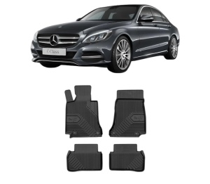 Set covorase presuri MERCEDES-BENZ C-CLASS (W205) din 2013-2021, auto, din cauciuc thermoplastic, MERCEDES-BENZ - Img 2