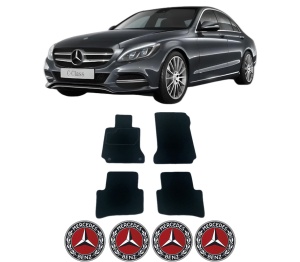 Set Covorase Presuri MERCEDES-BENZ C-CLASS (W205) din 2013-2021, Auto, Material Textil Mocheta, MERCEDES-BENZ - Img 2