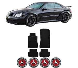 Set Covorase Presuri MERCEDES-BENZ CLK (C209) din 2002-2009, Auto, Material Textil Mocheta, MERCEDES-BENZ - Img 2
