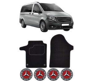 Set Covorase Presuri MERCEDES-BENZ VITO Tourer (W447) din 2014-2015, Auto, Material Textil Mocheta, MERCEDES-BENZ - Img 2