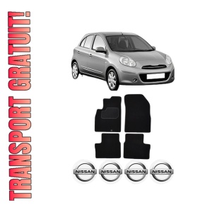 Set Covorase Presuri NISSAN MICRA IV (K13K, K13KK) din 2010-2015, Auto, Material Textil Mocheta, NISSAN