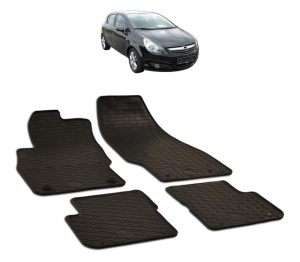 Set covorase presuri OPEL CORSA D din 2006-2014, auto, din cauciuc thermoplastic - Img 2