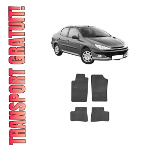 Set covorase presuri PEUGEOT 206 Saloon din 2007-2008, auto, din cauciuc thermoplastic, PEUGEOT
