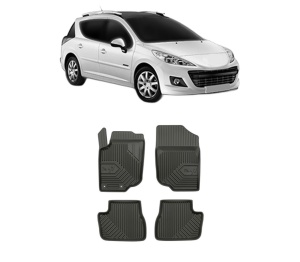 Set covorase presuri PEUGEOT 207 SW Estate Van (WK_) din 2007-2012, auto, din cauciuc thermoplastic, PEUGEOT - Img 2