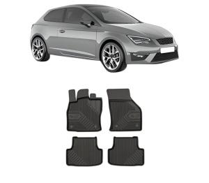 Set covorase presuri SEAT LEON | 5F din 2015-2023, auto, din cauciuc thermoplastic, SEAT - Img 2