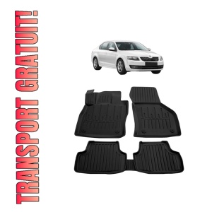 Set covorase presuri SKODA Octavia III A7 din 2013-2020, auto, din cauciuc thermoplastic