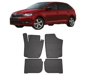 Set covorase presuri SKODA RAPID Spaceback (NH1) din 2012-2019, auto, din cauciuc thermoplastic, SKODA - Img 2