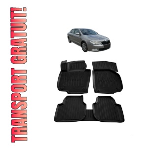 Set covorase presuri SKODA SUPERB II 3T din 2008-2015, auto, din cauciuc thermoplastic