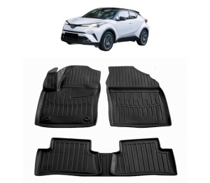 Set covorase presuri TOYOTA C-HR din 2016-2023, auto, din cauciuc thermoplastic - Img 2