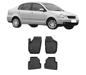 Set covorase presuri Volkswagen POLO IV Saloon (9A4, 9A2, 9N2, 9A6) din 2002-2012, auto, din cauciuc thermoplastic, Volkswagen - Img 2