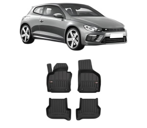Set covorase presuri Volkswagen SCIROCCO III (137, 138) din 2008-2017, auto, din cauciuc thermoplastic, Volkswagen - Img 2