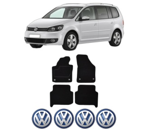 Set Covorase Presuri Volkswagen TOURAN VAN (1T3) din 2010-2015, Auto, Material Textil Mocheta, Volkswagen - Img 2