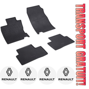 Set covorase Renault Kadjar SUV 06.2015 - prezent si 4 stickere rotunde Renault