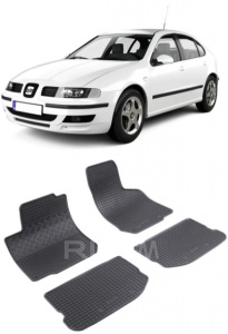 Set covorase Seat Leon 1M 1999 - 2005 si 4 stickere rotunde Seat accesorii pentru autoturismul tau - masina v4427