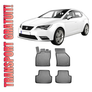 Set covorase SEAT LEON III 5F, din 11.2012 - 02.2020, covorase tavita, caroserie HATCHBACK, compatibile cu autoturismul SEAT LEON III 5F, ARISTAR